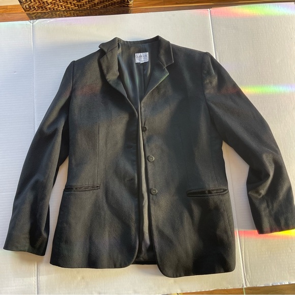 Armani Collezioni Black Blazer Jacket 100% Cashmere  Size 10 Men - Picture 11 of 12
